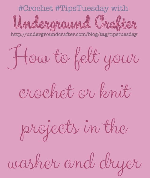 How to Felt Your Wool Crochet Projects in the Washer and Dryer