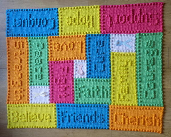 Cancer Support Motifs Lap Blanket Cancer Support Motifs Lap Blanket