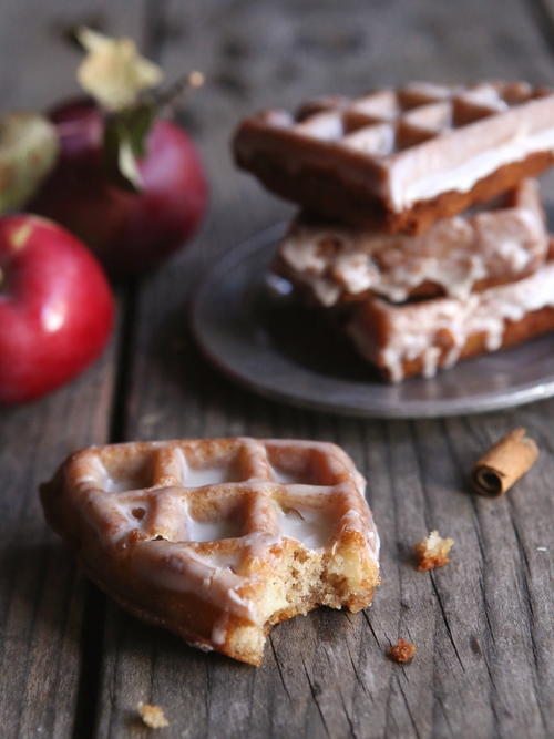 Apple Fritter Waffle Doughnuts Apple Fritter Waffle Doughnuts