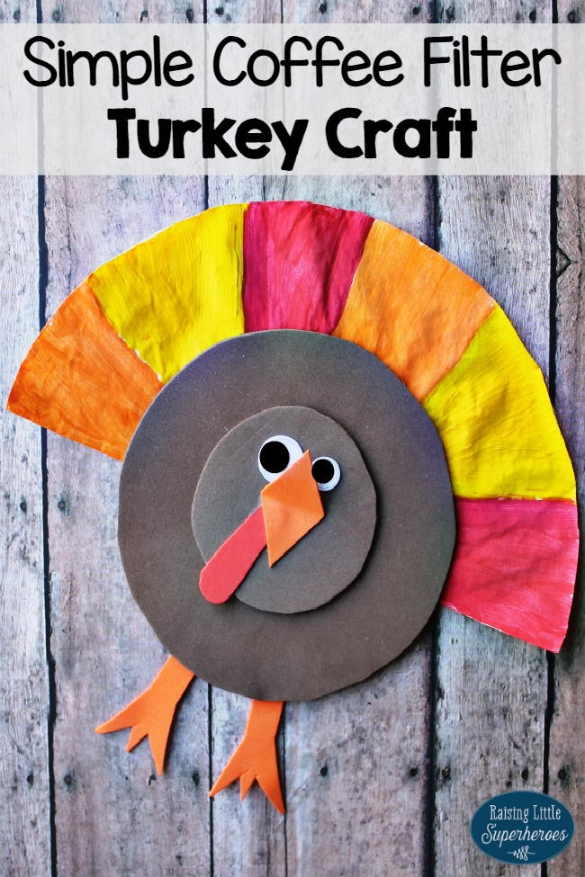 Free today is your day ecard Super Simple Coffee Filter Turkey Craft | AllFreeKidsCrafts.com