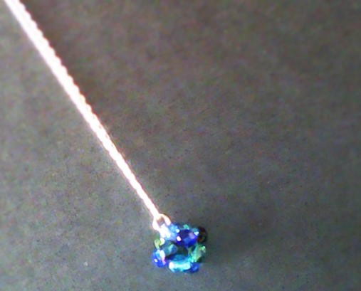 Cubic Right-Angle Weave Pendant