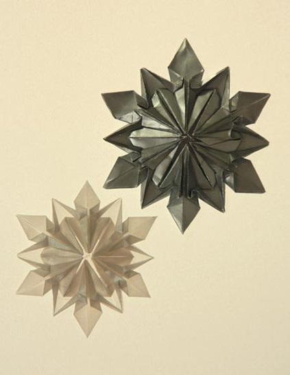 Origami Snowflake Ornament Origami Snowflake Ornament