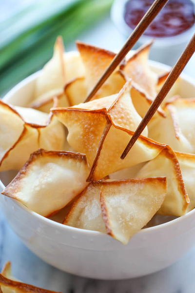 Baked Cream Cheese Wontons Baked Cream Cheese Wontons