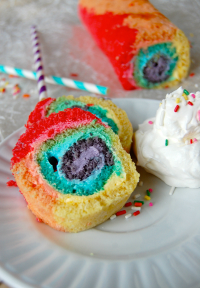 Rainbow Cake Roll Rainbow Cake Roll