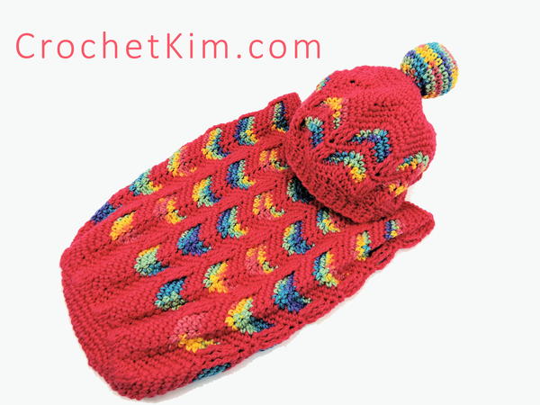 Circus Love Crochet Baby Cocoon and Hat