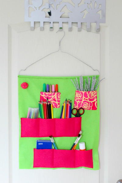 School Supplies Organizer Free Sewing Pattern