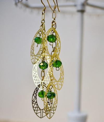 Green with Envy Dangle Earrings