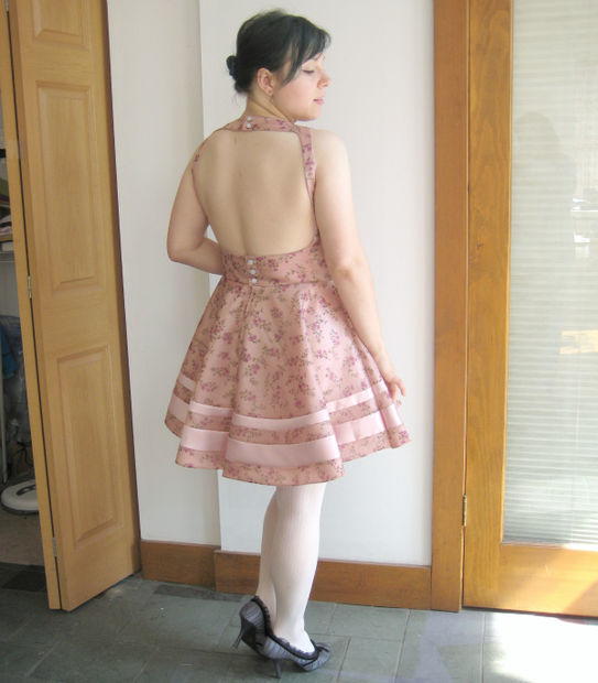 Romantic Open Back Flower Dress Romantic Open Back Flower Dress