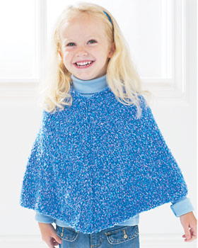 Easy Kids Knit Poncho Pattern
