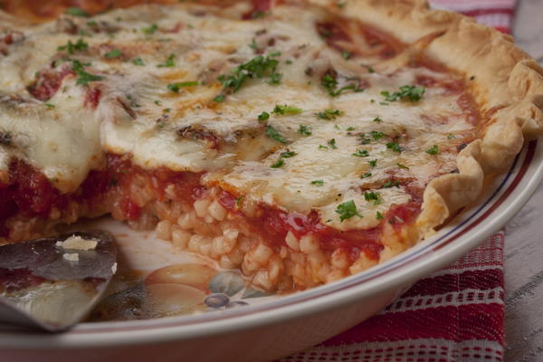 Tomato Pastina Pie