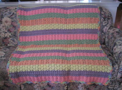 Shell Stitch Variation Afghan