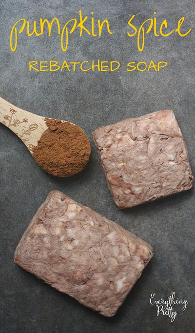 Pumpkin Spice Rebatched Homemade Soap Recipe