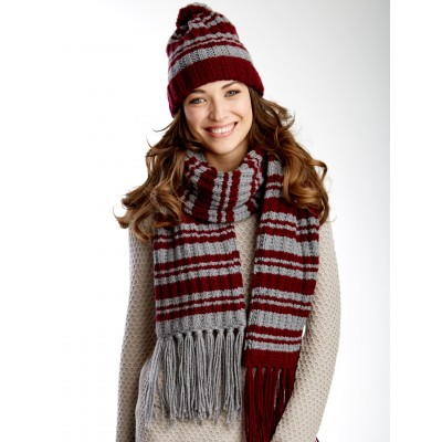 Varsity Stripes Scarf and Hat