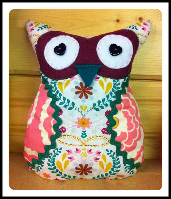 Fat Quarter Owl Cushion