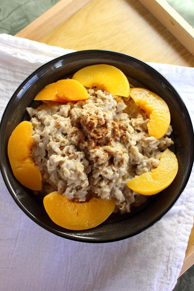Peaches and Cream Oatmeal Peaches and Cream Oatmeal
