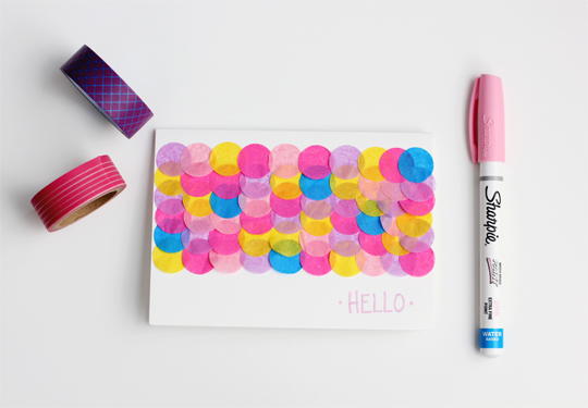 Festive DIY Confetti Card