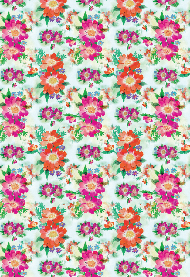 Bright Blooms Printable Wrapping Paper AllFreePaperCrafts Bright Blooms Printable Wrapping Paper AllFreePaperCrafts