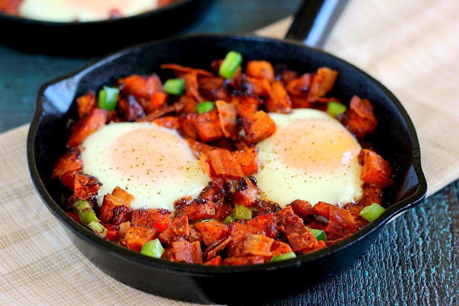 Sweet Potato Breakfast Skillet | FaveSouthernRecipes.com