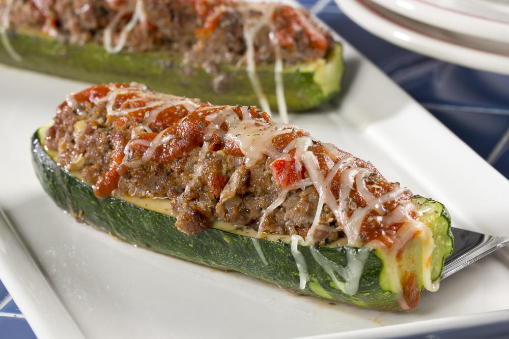 Beefy Stuffed Zucchini | EverydayDiabeticRecipes.com