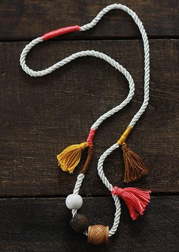 Anthropologie Knock Off DIY Tassel Necklace