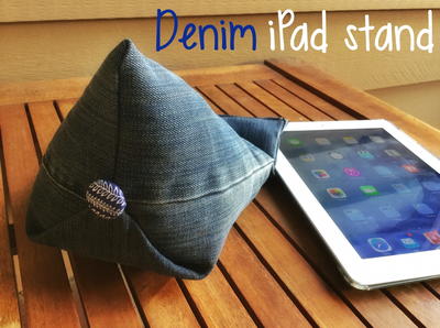 Denim DIY Tablet Stand
