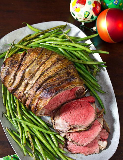 Slow Cooker Bacon Wrapped Beef Tenderloin with Balsamic Glaze Slow Cooker Bacon Wrapped Beef Tenderloin with Balsamic Glaze