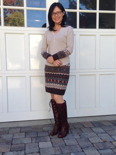 Upcycled Sweater Outfit