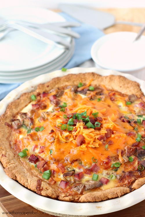 Easy Loaded Baked Potato Quiche Easy Loaded Baked Potato Quiche