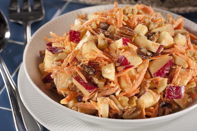 Carrot Raisin Salad with Apples