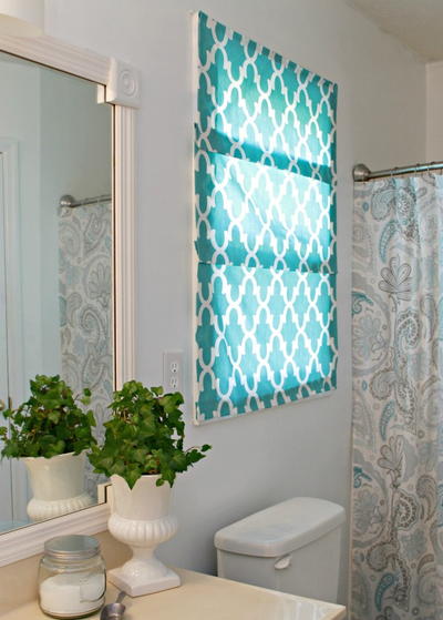 Easy No-Sew Roman Shades Easy No-Sew Roman Shades