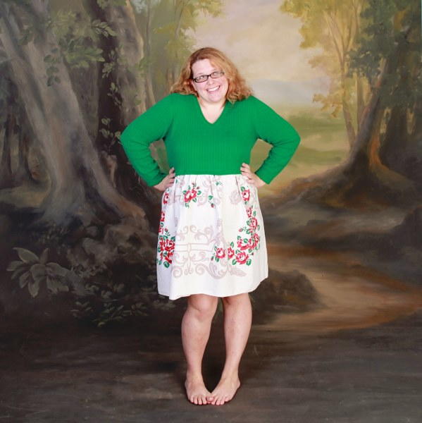 Easy Tablecloth Sweater Dress Easy Tablecloth Sweater Dress