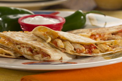Cheesy Chicken Quesadillas