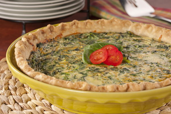 EDR Cheesy Spinach Quiche