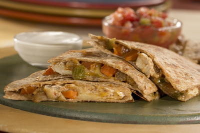 Chicken 'n' Cheddar Quesadillas