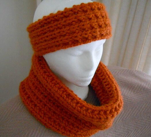 Broken Rib Cowl and Headband