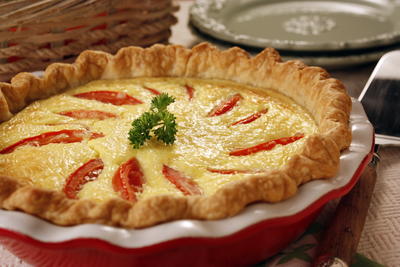 Southern Bacon Tomato Quiche