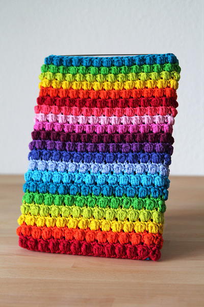 Rainbow Bobble Tablet Sleeve