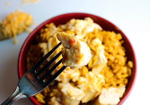 3-Ingredient Zesty Cheddar Slow Cooker Chicken 3-Ingredient Zesty Cheddar Slow Cooker Chicken
