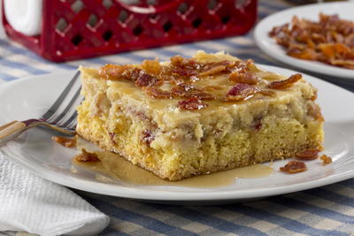 Maple-Bacon Ooey Gooey Butter Cake