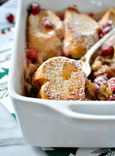 Overnight Cranberry French Toast