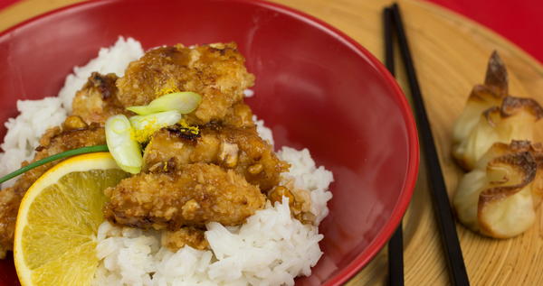 Oven Fried Orange Chicken