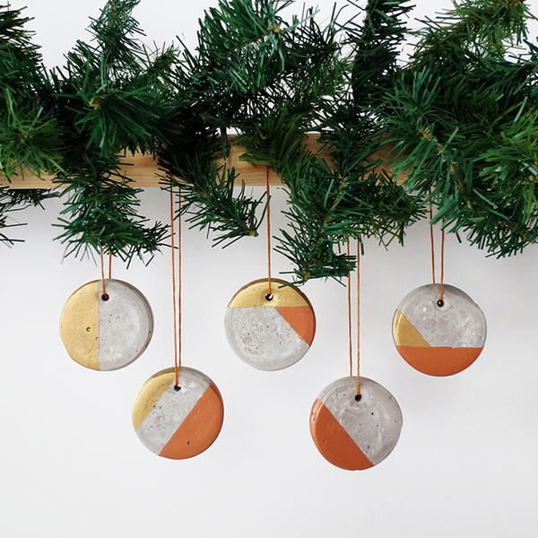 Crazy Cute Concrete Christmas Ornament