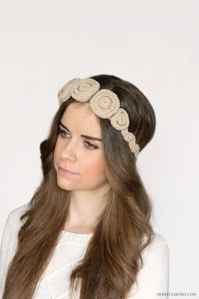 Ravishing Rosette Crochet Headband