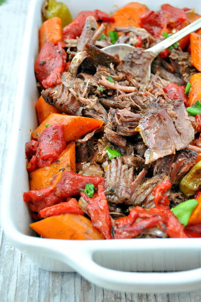 Italian-Style Slow Cooker Pot Roast Italian-Style Pot Roast