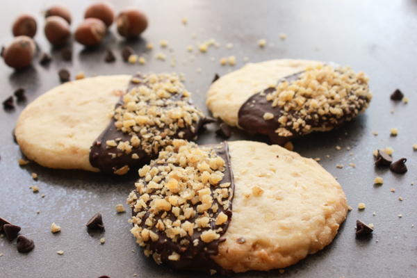 Chocolate Hazelnut Shortbread Cookies Chocolate Hazelnut Shortbread Cookies
