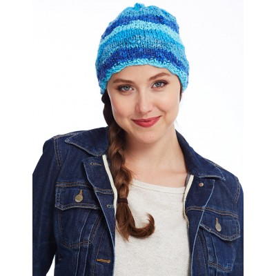 Basic Blue Striped Beanie Basic Blue Striped Beanie