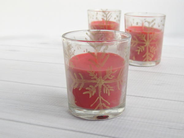 DIY Snowflake Votives