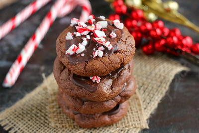 Peppermint Hot Chocolate Homemade Cookies