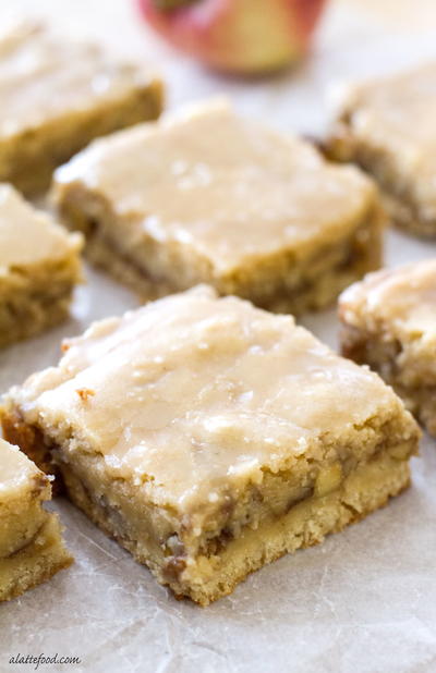 Amazing Maple Glazed Apple Blondies Maple Glazed Apple Blondies