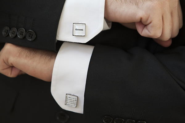 Handsome Custom Wedding Cufflinks